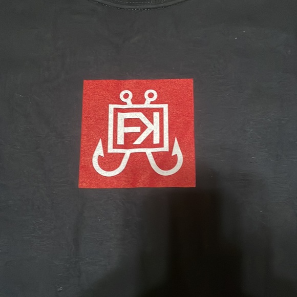 Gildan Ultra Cotton Men's Size XL Black FishKid Fish Kid Fishing - Picture 3 of 9